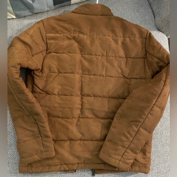 Banana Republic - Small Vegan Suede light Puffer jacket - Picture 5 of 7